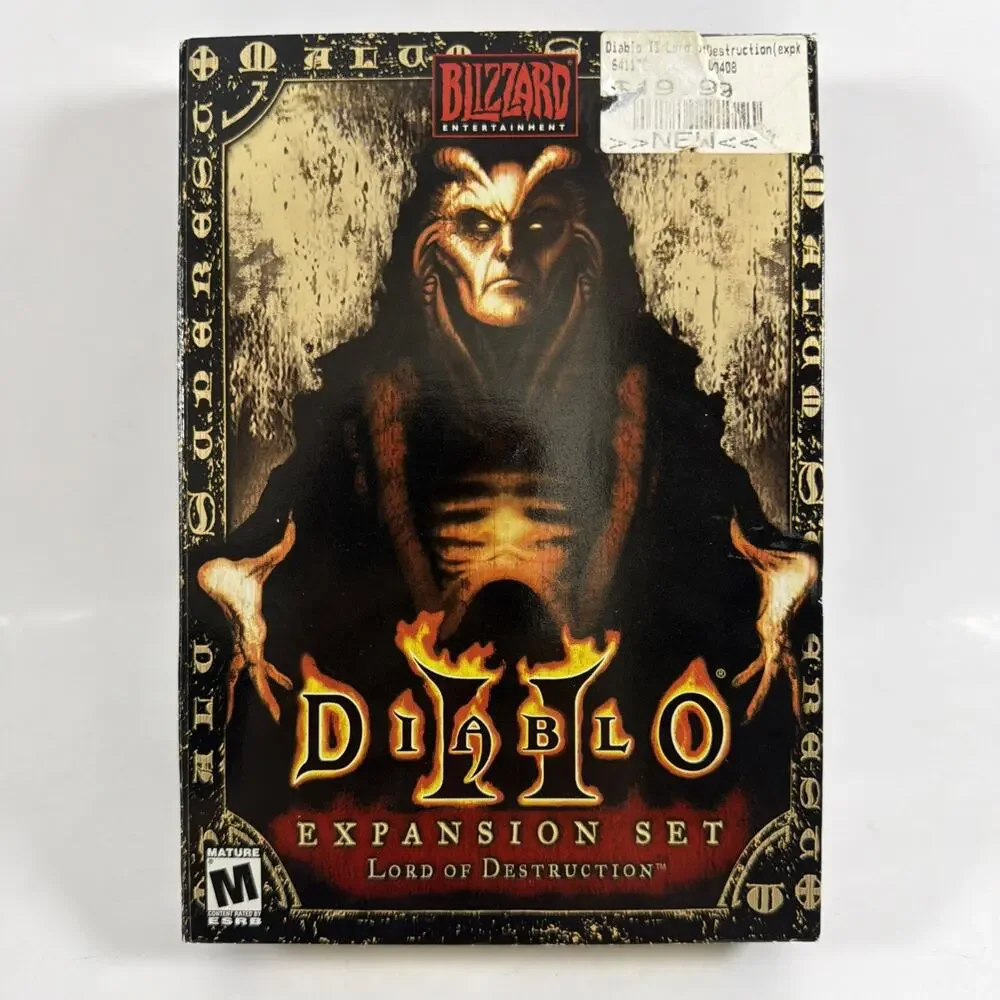 Diablo II Lord of Destruction Expansion Set Retail Box Blizzard PC Game 2001